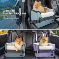 PETSFIT Dog Car Seats for Small Dogs, Patented Safety Buckles - Oxford Cloth / Mint Green - image 2