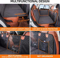 Hard Bottom Dog Car Seat Cover for Back Seat - Black / For Car/SUV/Small Truck - image 4