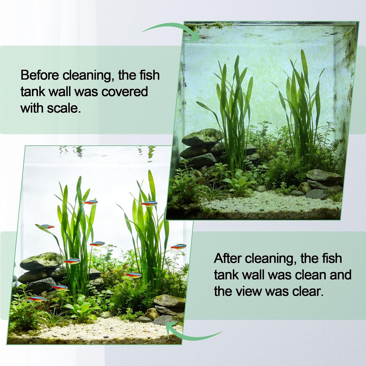 hygger Magnetic Aquarium Fish Tank Glass Cleaner - M - image 4