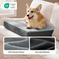 Bedsure Memory Foam Dog Beds Large Sized Dog - 29"L x 18"W x 3"Th / Grey - image 2