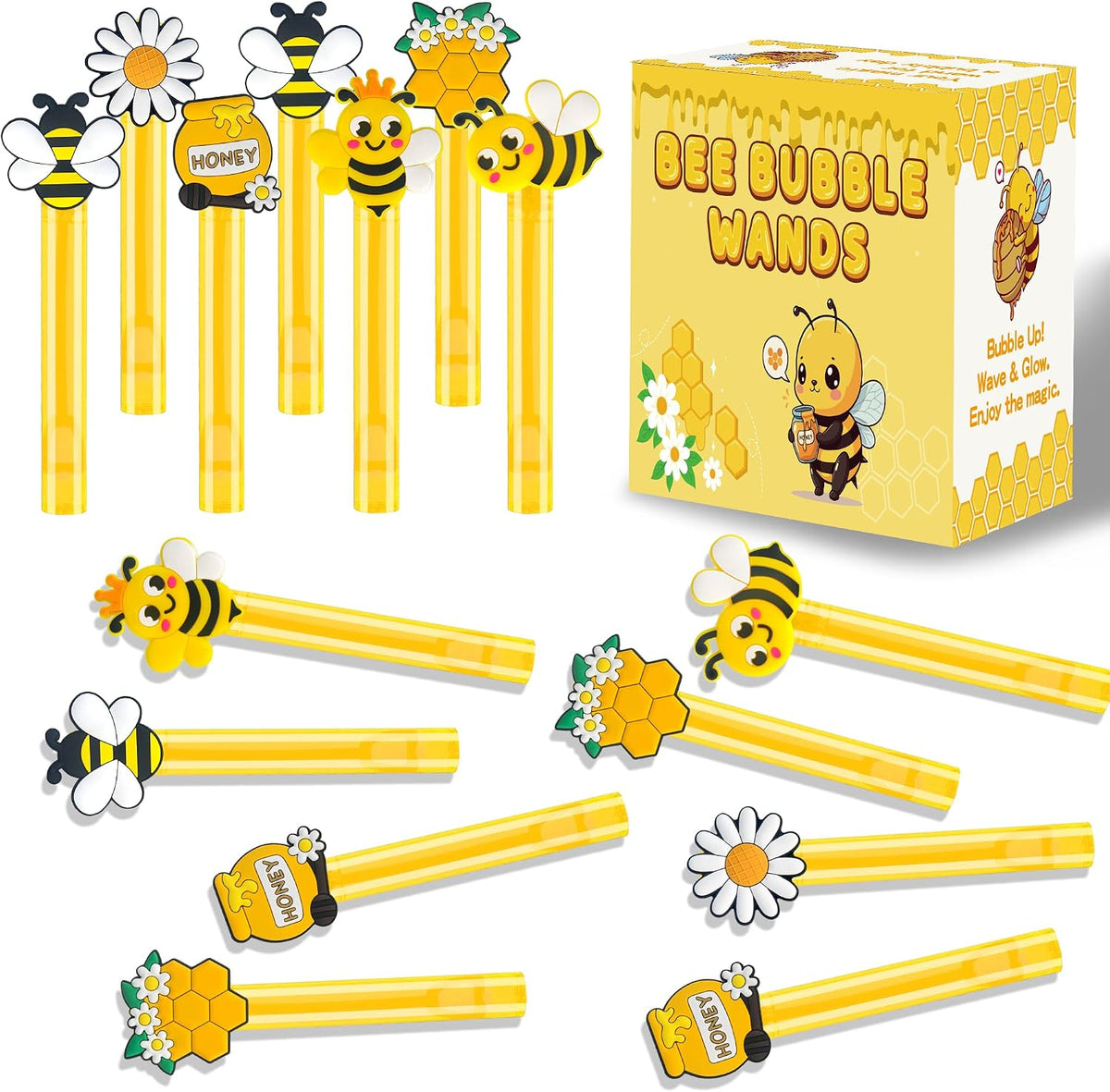 24PCS Glitter Crown Bubble Wands Toys for Kids - Color-03