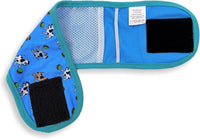 Pack of 3 Dog Belly Band Puppy Diapers Male Boy Belly Wrap Reusable - L: Waist 15" - 17" / Pack of 3 - Teal Trim - image 3