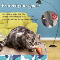 PEEKAB Cat Scratcher Cardboard Wide Scratching Board Reversible - XL-3pcs - image 3