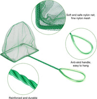 Mogoko 2 Pack Aquarium Net Fish Net Small Net Multi-Size Fine Mesh - 1. Green / 6 Inch - image 4