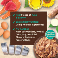 Wellness CORE Tiny Tasters Flaked Adult Wet Cat Food, Natural, Protein-Rich, Grain Free, 1.75-Ounce Pouch, 12 Pack, (Tuna & Salmon)