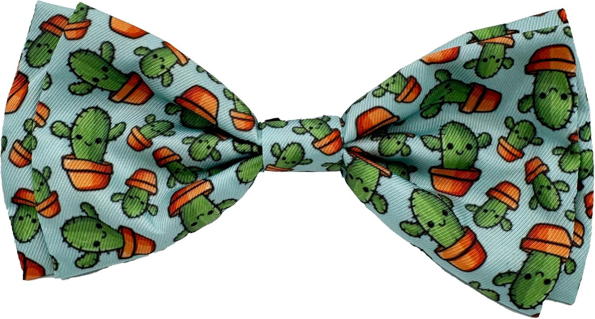 Huxley & Kent Pet Bow Tie for Dogs & Cats - I'm Prickly Cactus / Large