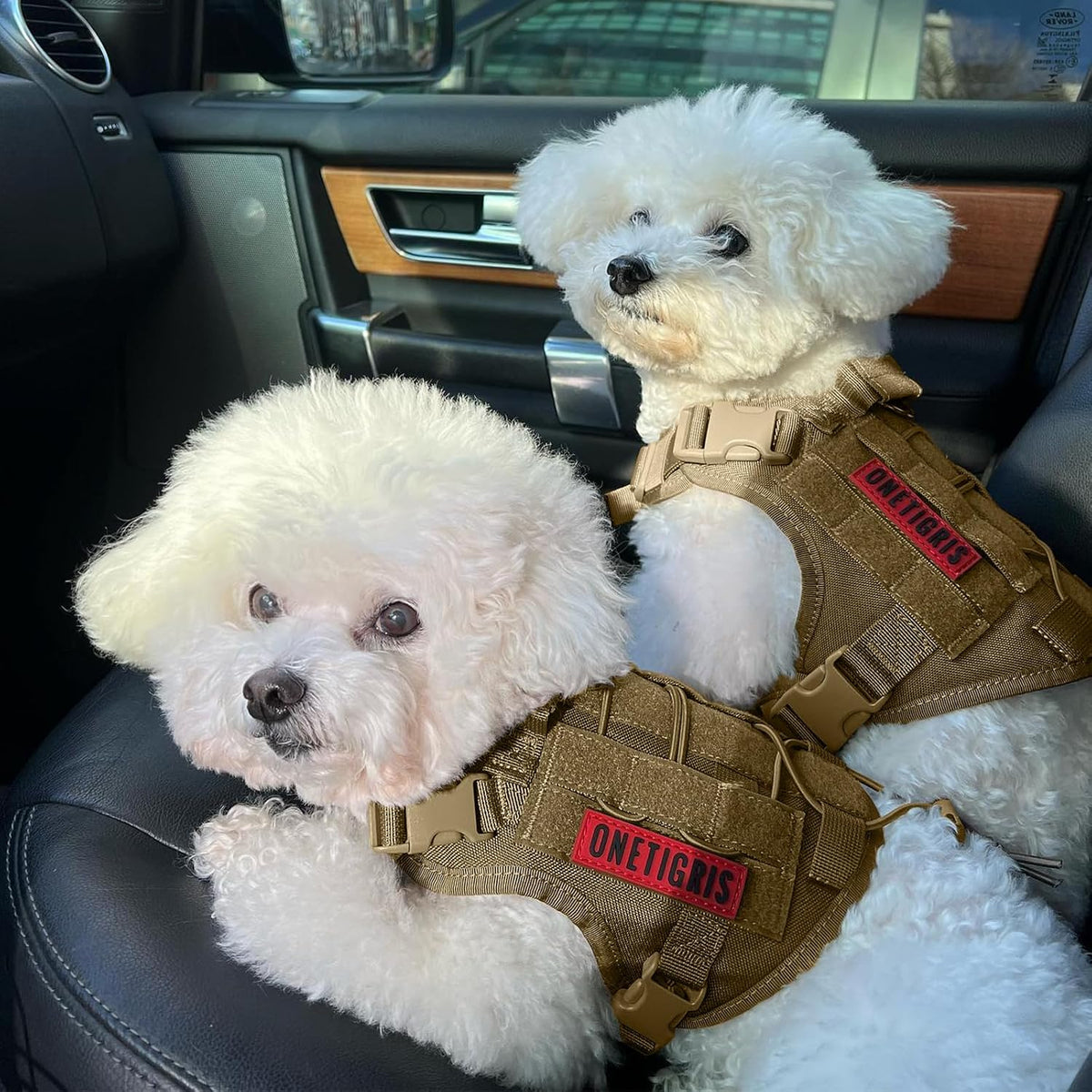OneTigris Tactical Dog Harness No-Pull Service Vest for Medium Large - Small / Brown - image 2