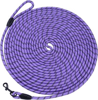Hi Kiss Dog/Puppy Obedience Recall Training Agility Lead - 20 Feet / U1:Purple-Diam 1/3"