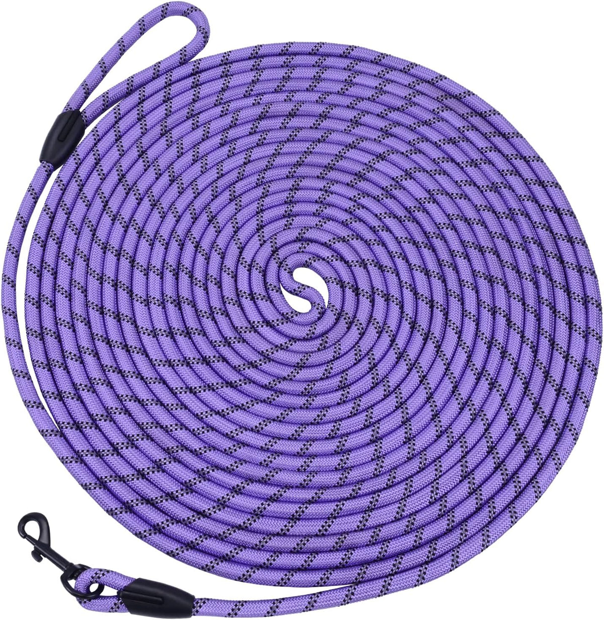 Hi Kiss Dog/Puppy Obedience Recall Training Agility Lead - 20 Feet / U1:Purple-Diam 1/3"