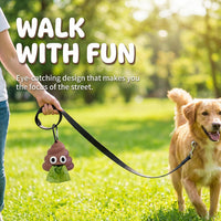 Dog Poop Bag Dispenser for Dog Leash, Poop Shape Sturdy Holder – Essentials for Dogs - 2 x 3.54 x 3.93 inches - image 3
