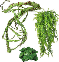 kathson 3 PCS Reptile Vines Plants Flexible Bendable Jungle Climbing - 1 / 3 PCS