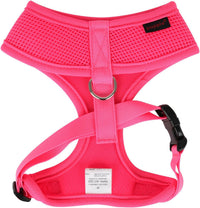 Puppia Soft Harness A - M Over-The-Head Soft Mesh Harness Neon Pink – Essentials for Dogs - X-Small / PINK - image 2