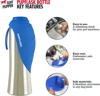 PupFlask Large Dog Water Bottle - 40 Ounce / Nebulas Blue - image 2