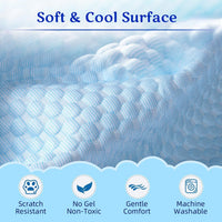 Mora Pets Dog Cooling Mat Instant Pet Cooling Pad Bed for Large Dogs - Blue / 36-Inch (Medium) - image 2