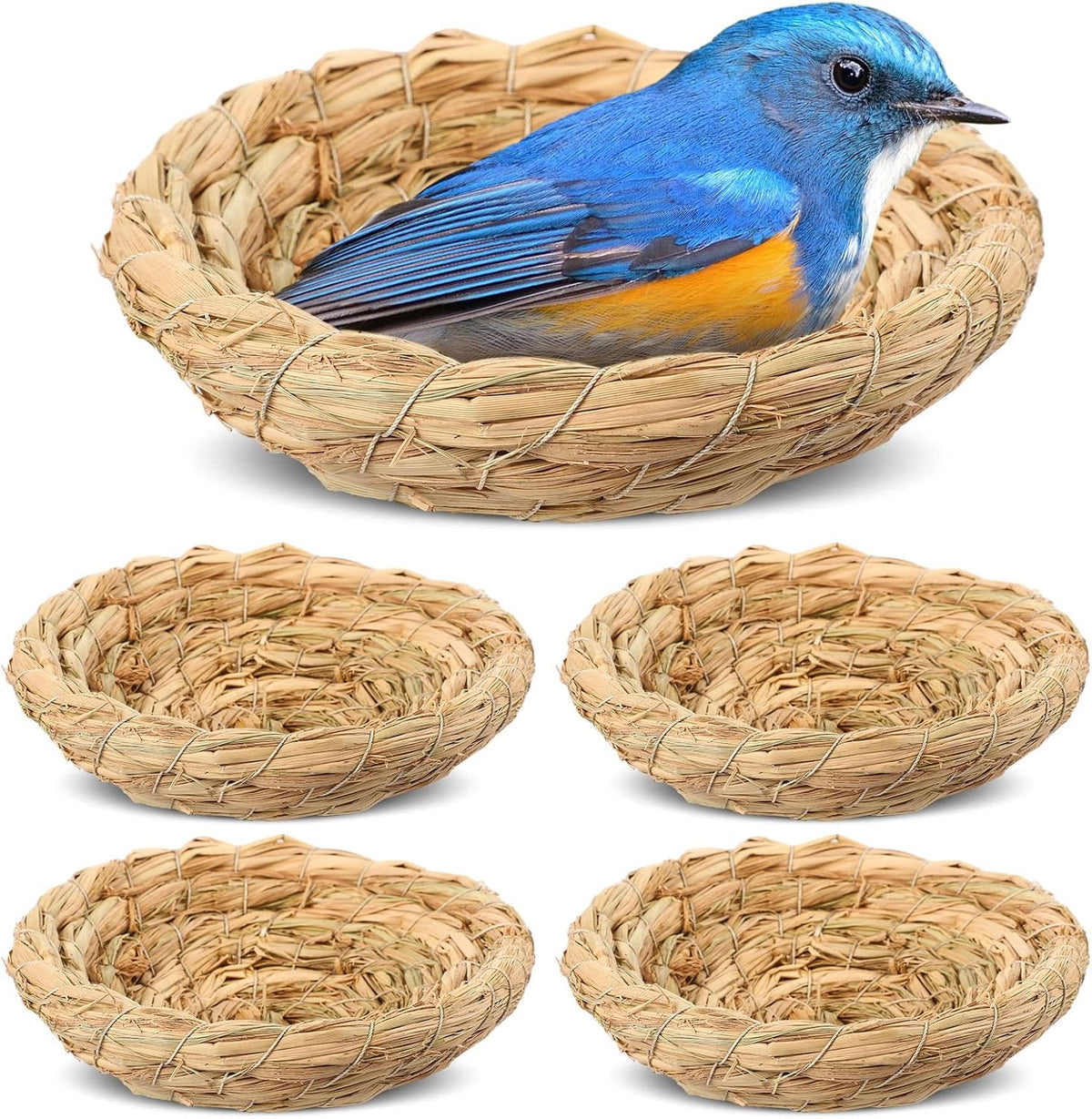 Patelai 4 Pcs Bird Nest Dove Bird House Breeding Nest - 3.54-4.72 Inch