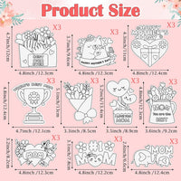 X1zuue fall leaf color your own magnet craft kit, 30 sets with maple and oak leaves - view 29