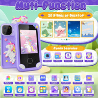 Luyiilo Kids Smart Phone Toys for Boys - Purple - image 2