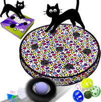 ORSDA Interactive Cat Toys Ball - Periwinkle Ball & Support Loop Mat