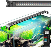 LED Aquarium Light with Remote, IP67 Waterproof Freshwater Planted Grow Light, Full Spectrum Fish Tank Light with Timer, Dimmable RGB+W, Upgrade Appearance, High Performance (36-41inch)
