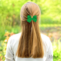 Motique Accessories 4 inch dusty rose grosgrain hair bow for girls on a metal alligator clip - view 10