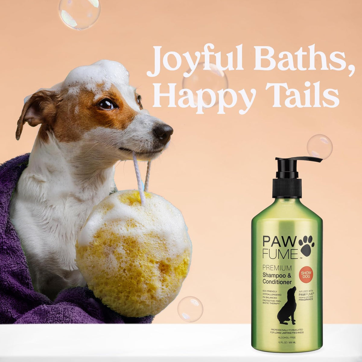 PAWFUME Deshedding Dog Shampoo and Conditioner, Show Dog - Shampoo & Conditioner Show Dog / Pack of 2 - image 2