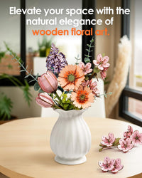 rowood 3D Puzzles for Adults - Orange Gerbera Daisy - image 2