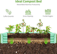 Land Guard 6×3×1ft Galvanized Metal Raised Garden Bed, Metal Planter Kit Box Outdoor for Deep-Rooted Vegetables, Flowers, Green and Herbs (Lime Green)…
