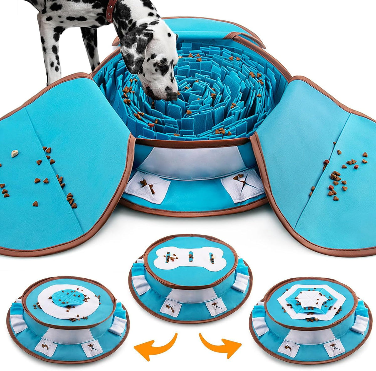 AWOOF Pet Snuffle Mat for Dogs - blue