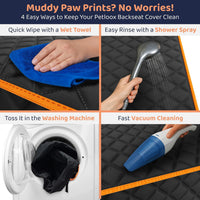 Dog Car Seat Cover for Back Seat, Dog Hammock for Car, SUV - Orange / Standard 54"W- Sedans & Compact SUVs - image 3