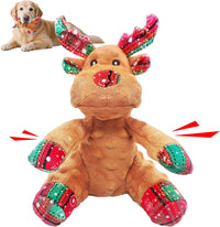 Squeaky Dog Toys, Stuffed Large Dog Toys to Keep Them Busy - Red D