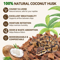 10LBS Coconut Husk Chip Substrate for Reptiles - 1 Pack - image 2