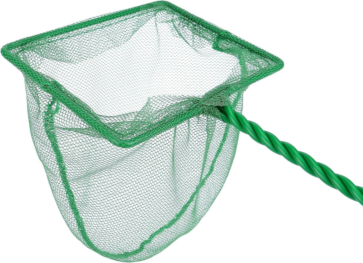 2 Pack Aquarium Fish Net Fine Mesh Quick Catch Tank Skimmer 5 Inch – Essentials for Fish - Green / 4" (2-Pack) - image 4