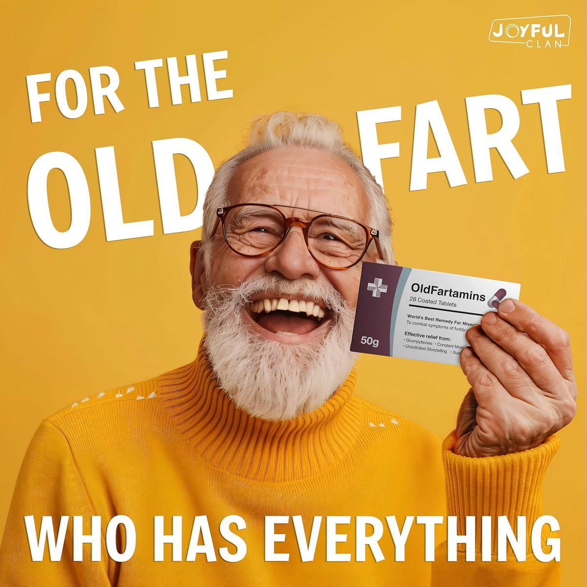 Funny Prank Pill Box Candy, Gag Gifts for Men - Old Fartamins - image 2