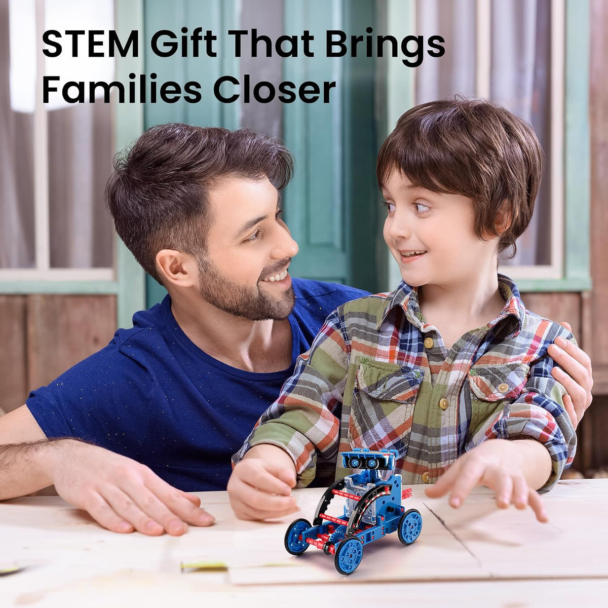 Sillbird 12-in-1 Solar Robot Building Kit STEM Gift for Boys Ages 8-13 – Fun for Kids & Family - Blue-red - image 2