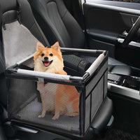GENORTH Dog Car Seats for Small and Medium Dogs - Cationic Grey / Up to 11 lb
