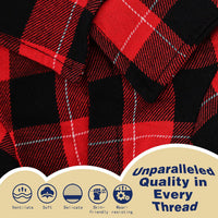 Plaid Dog Shirt: Classic Checkered Style in Pure Cotton for Large - XS-(2~4lb) | Chest(~13.7") / Red - image 4