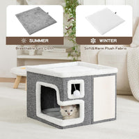 Cat Houses for Indoor Cats - Grey / Large - image 4