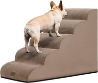 Dog Stairs for Small Dogs, 3-Step Pet Steps for Couch Sofa - Camel / 5 / 5-Step (33"D x 15.7"W x 22.6"H)