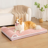 Orthopedic Large Dog Bed Pillow Pet Sofa Bed 36''X24'' Grey – Essentials for Dogs - Pink / 30"L x 20"W x 3.5"Th - image 2