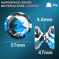 C130 YoYo Professional Responsive Yo yo Bearing for Kids Beginner - Black Blue Silver - image 3