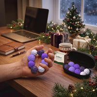 Magnetic Fidget Balls for Adults & Teens - Xmas-purple - image 4