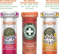 Meowijuana Purrple Passion Cat Nip - Premium Organic Blend of Catnip for Cats & Silvervine, Stimulates Playful Behavior, 26g, Natural Wellness Gift for Cat Lovers