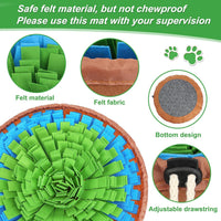 Vivifying Snuffle Mat for Dogs - Green&Blue - image 4