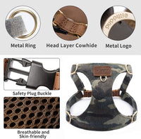 Puppytie XS Dog Harness and Leash Set, Denim Brown, XS – Essentials for Dogs - Slim Large-Green / L - image 2