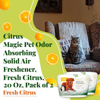 Citrus Magic Pet Solid Air Fresheners - Fresh Citrus / 20 Ounce (Pack of 2) / 20 Ounce (Pack of 2) - image 3