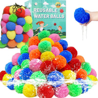 BEFANS 60 Pcs Reusable Water Balls - Multicolor 90