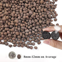 5 lbs Clay Pebbles for Plants, 8-12 mm Leca Clay Balls for Indoor Plants, Orchid Potting Mixes, Hydroponic Growing, Aquaponics, Potted Top Dressing and Drainage