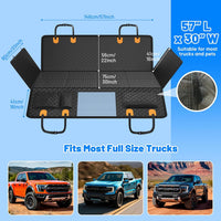 Dog Car Seat Cover for Back Seat - Jet Black / XL-For Full-size Trucks - image 4