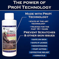 Show Out Skin & Scratches Prevention Pack - Fast Relief and Prevention for Horse Care. Use on Equine Scratches/Mud Fever, Girth Itch, Mange, Rain Rot & Other Skin Issues on Horses w/Empty Spray Bottle