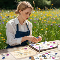 GTQYYF 11 x 11 inch wooden flower press kit with 10 layers and tools - view 3